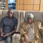 Akper with his former Vice Chances Prof Adamu during NUC first resource verification visit to Kano Community study centres 22st February 2022